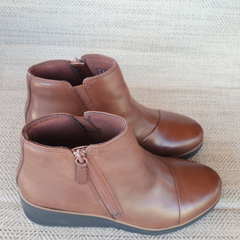 Brown Leather Ankle Boots